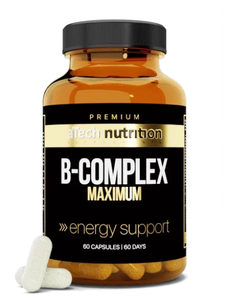 Комплекс витаминов B-complex maximum, aTech Nutrition Premium (60 капсул)