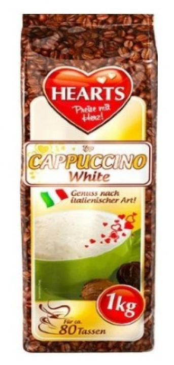 Капучино молочный Hearts White, 1 кг (80 порций)