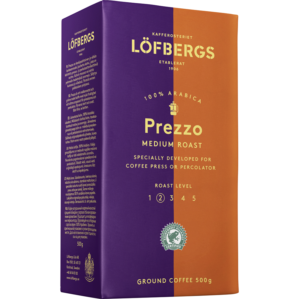 Кофе молотый «Lofbergs lila» Prezzo Medium Roast, натуральный, 450 г