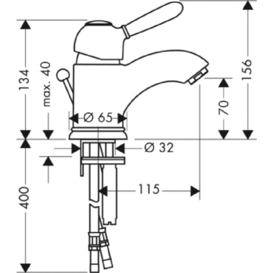 Смеситель «Hansgrohe» Axor Carlto, 17010090