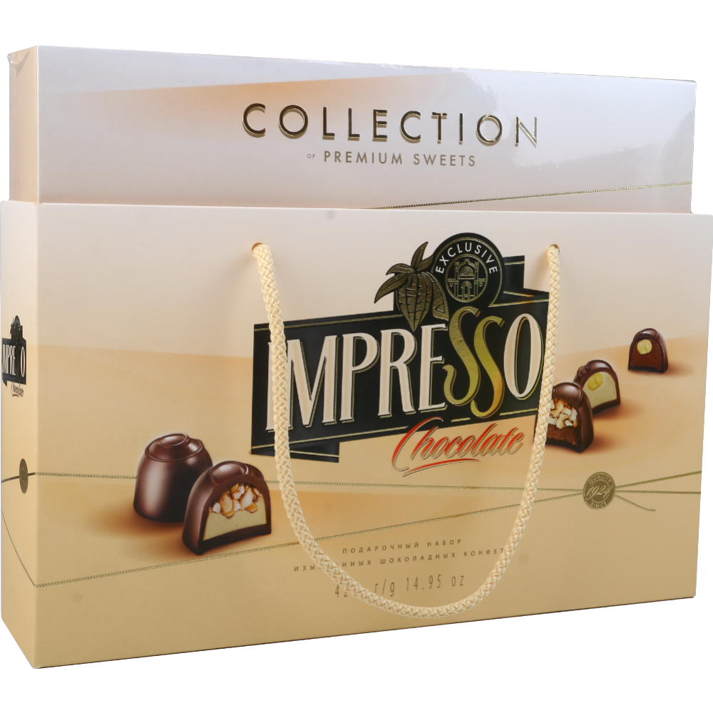 Набор конфет «Impresso» Premium, бежевый, 424 г #0