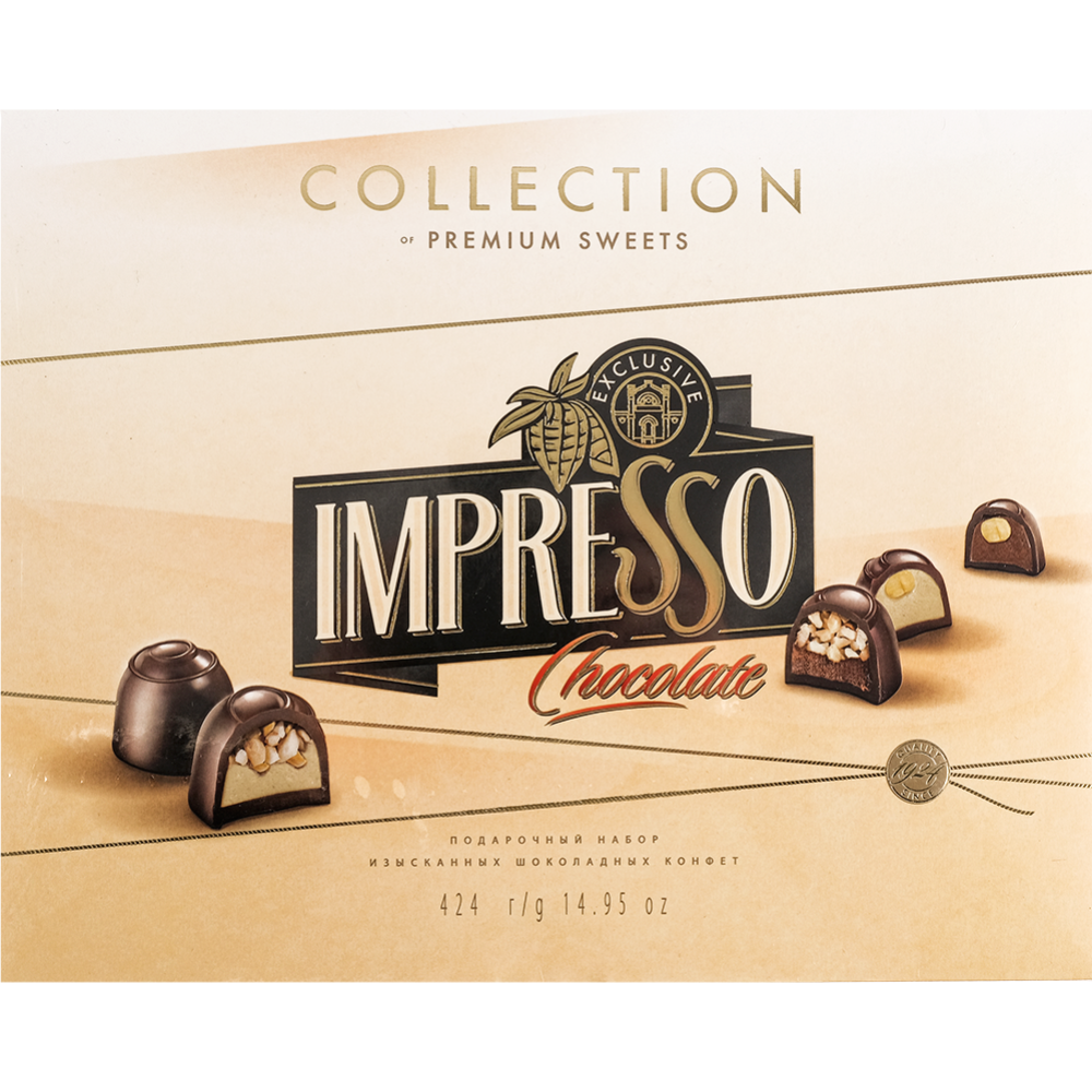 Набор конфет «Impresso» Premium, бежевый, 424 г #1