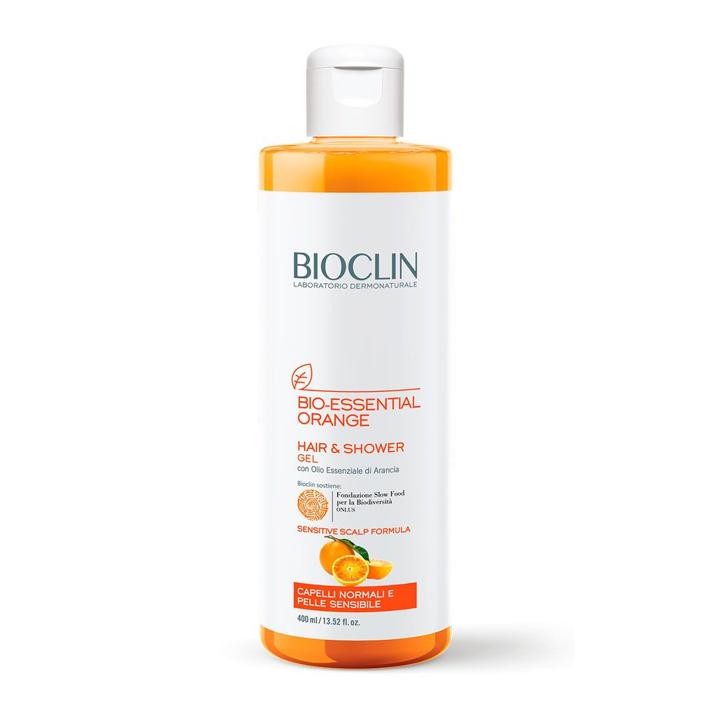 BIOCLIN BIO-ESSENTIAL ORANGE Гель для мытья волос и тела (апельсин), 400 мл