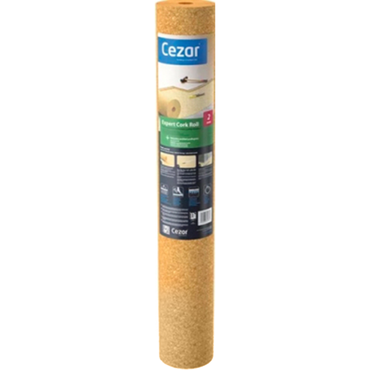 Подложка «Cezar» Expert Cork Roll, пробковая, 2 мм, 10 м2