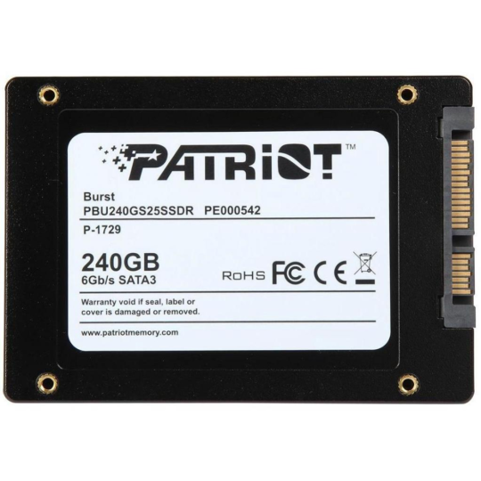 SSD диск «Patriot» Burst 240GB PBU240GS25SSDR.