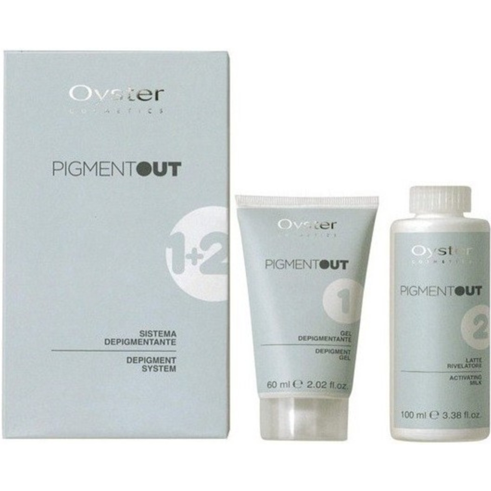 Система для снятия искусственного пигмента с волос «Oyster» Pigment Out Depigment System Kit, OYRK03050001, 60+100 мл