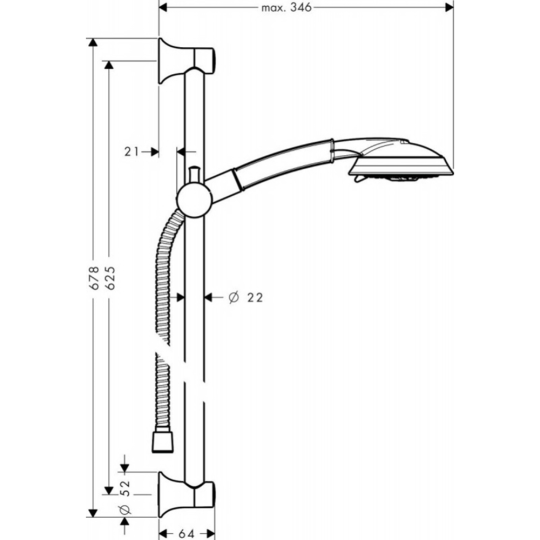 Душевой комплект «Hansgrohe» Raindance Classic, 27843090