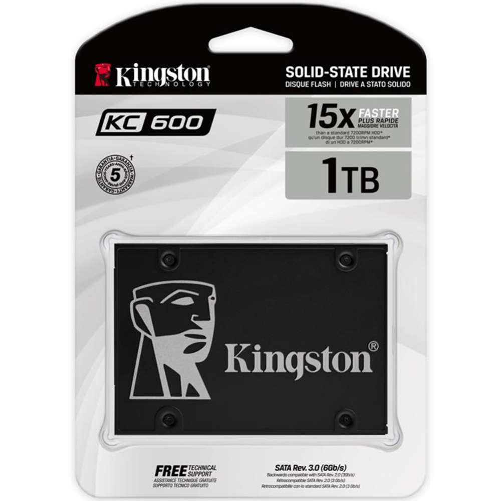 SSD диск «Kingston» KC600 1TB SKC600/1024G.