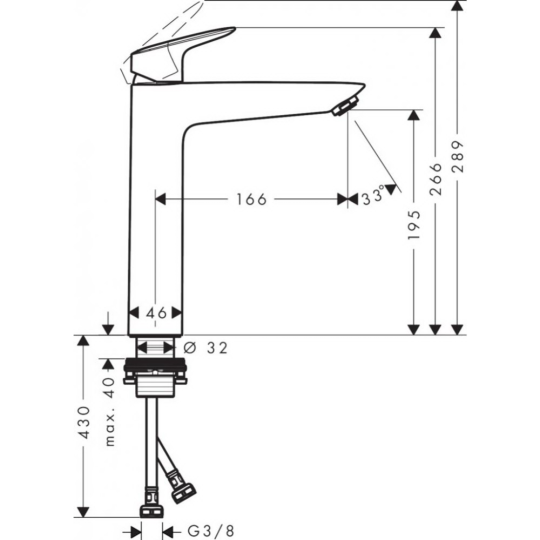 Смеситель «Hansgrohe» Logis, 71091000