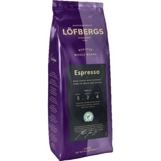 Кофе в зернах «Lofbergs lila» Espresso, натуральный, 400 г