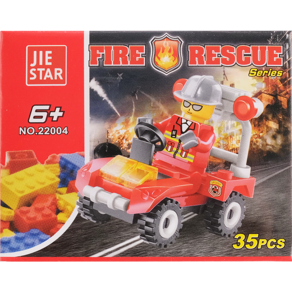 Игрушка-конструктор «Jie Star» Пожарная машина, арт. 22004
