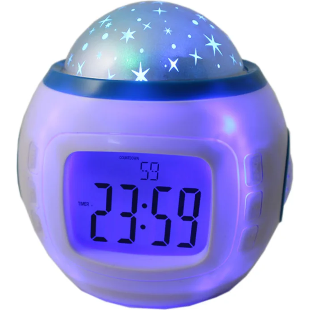 Часы-будильник «Sipl» АК234, звездное небо + 10 мелодий