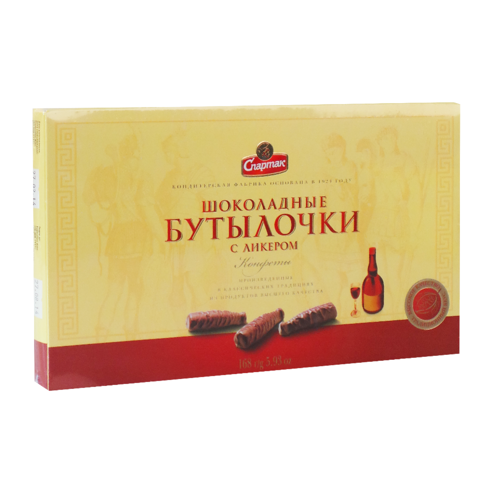 Конфеты «Спартак» Шоколадные бутылочки, 168 г #0