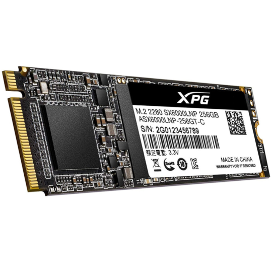 Твердотельный накопитель (SSD) 256Gb A-Data ASX6000LNP-256GT-C XPG SX6000 Lite (PCI-Ex 3.0 x4, M.2, 1800/900 Mb/s)