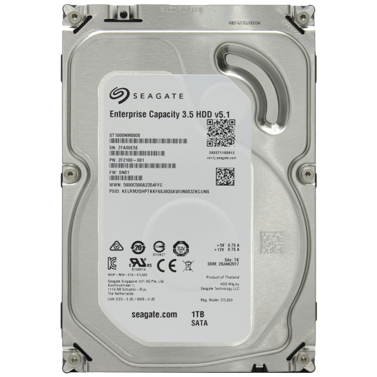 Жесткий диск «Seagate» Enterprise Capacity 3.5 v5.1 1TB ST1000NM0008.