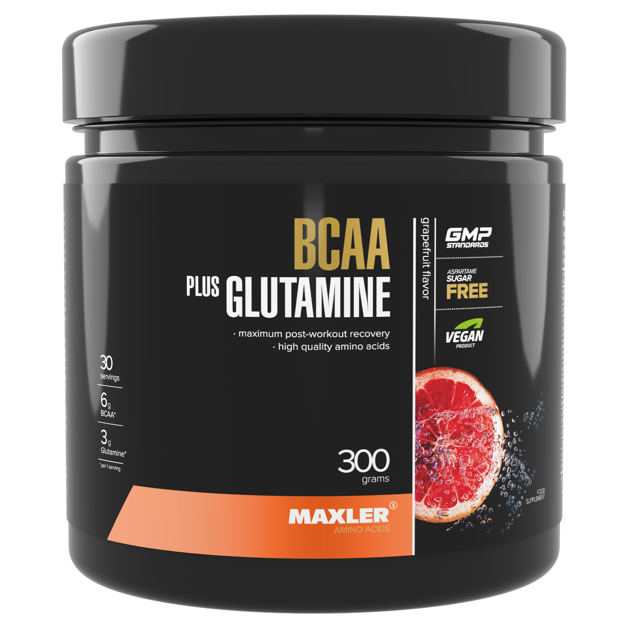 ВСАА с глютамином Maxler BCAA + Glutamine 300 g - Grapefruit