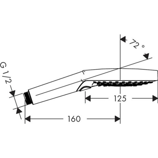 Душевая лейка «Hansgrohe» Raindance Select S, 26530400