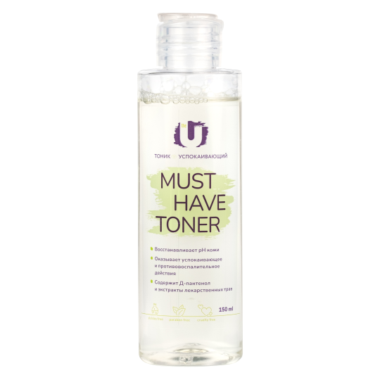 Тоник для лица The U Must Have Toner успокаивающий 150мл