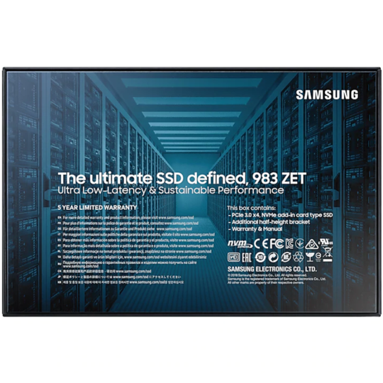 SSD диск «Samsung» 983 ZET 960GB MZ-PZA960BW.