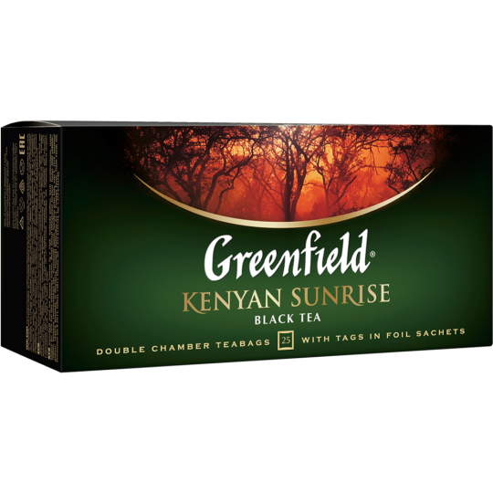 Чай черный «Grinfield» Kenyan Sunrise, 25х2 г