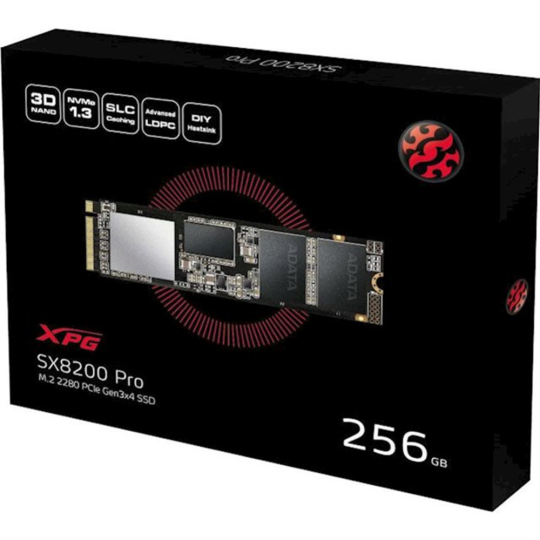 SSD диск «A-Data» XPG SX8200 Pro 256GB ASX8200PNP-256GT-C.