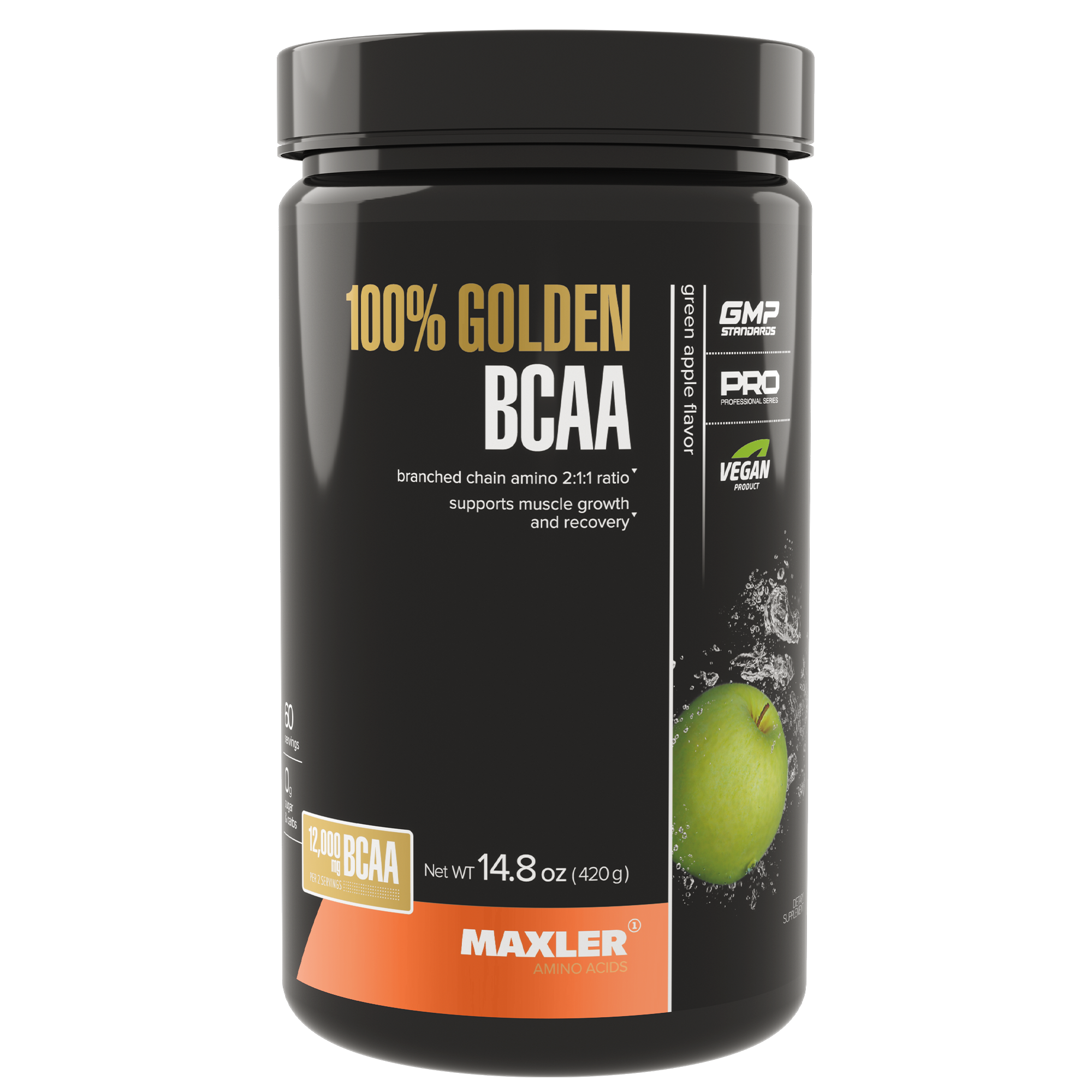 BCAA Maxler 100% Golden BCAA 420 g - Green Apple