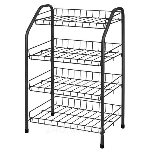Этажерка для обуви Ника ЭТ2 черный