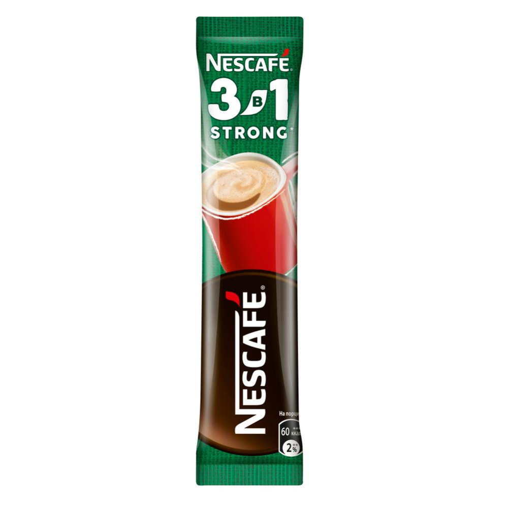 Уп. Кофейный напиток растворимый «Nescafe» крепкий 3 в 1, 10х14.5 г