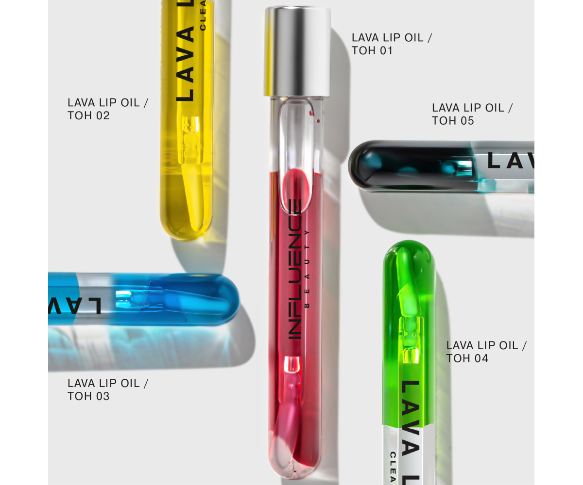 Масло для губ Influence Beauty Lava Lip Oil тон 03 прозрачный синий 6мл