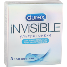 Презервативы «Durex» Invisible, 3 шт