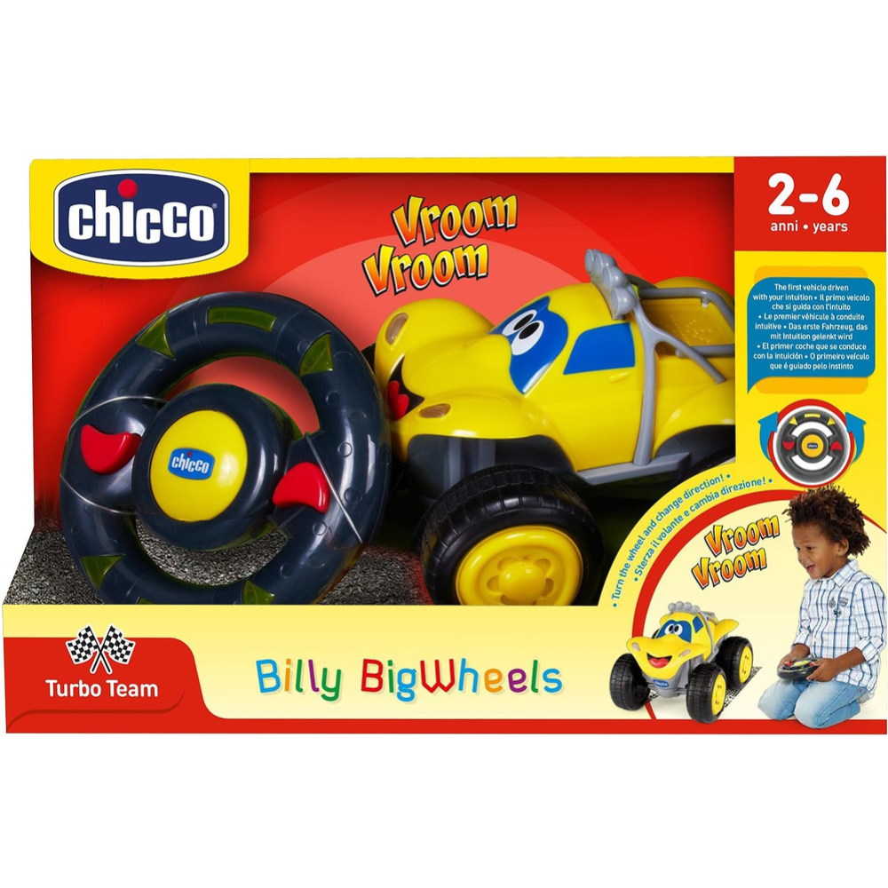 Машинка «Chicco» Билли-большие колеса, 61759000000, желтая