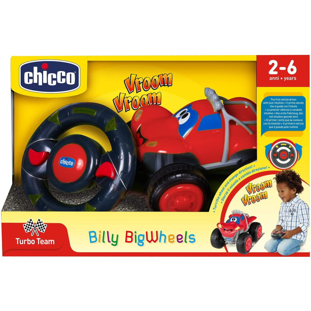 Машинка «Chicco» Билли-большие колеса, 61759200000, красная