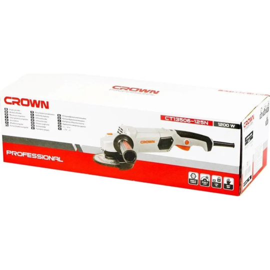 Углошлифмашина «Crown» CT13506-125NV