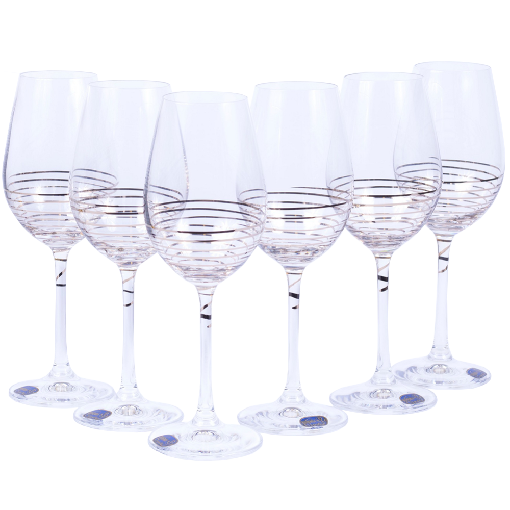 Набор бокалов для вина «Bohemia Crystal» M8434/350, 6 штук, 350 мл