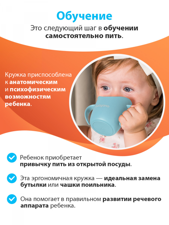 Обучающая кружка для детей Babyono (арт. 1463/03)