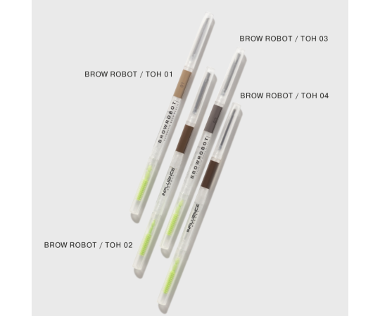 Карандаш для бровей Influence Beauty Brow Robot автоматический тон 02 русый 0.1г