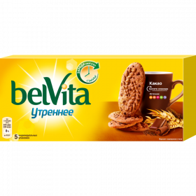 Пе­че­нье «BelVita» мульти-зла­ко­вое, какао, 225 г
