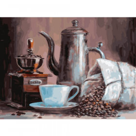 Кар­ти­на по но­ме­рам «Бе­ло­снеж­ка» Кофе, 471-OVC, 30х40 см