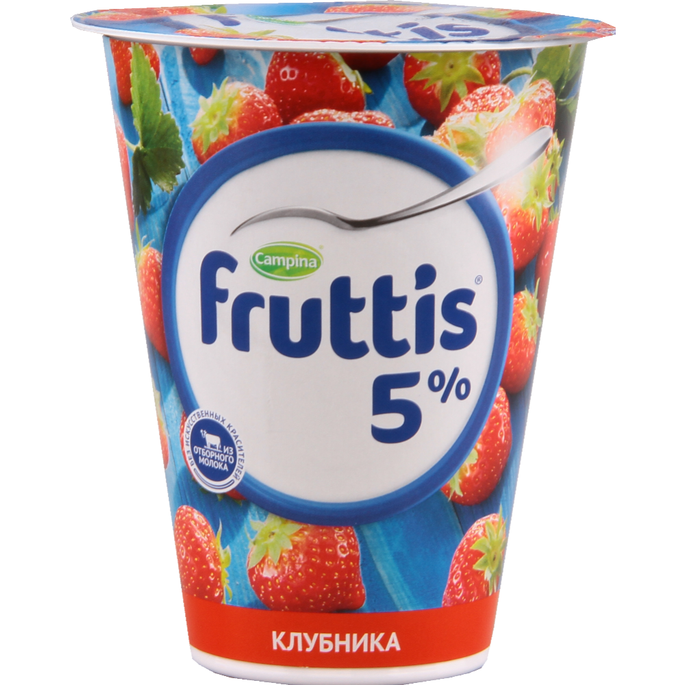 Йогуртный продукт «Fruttis» клубника, 5%, 290 г #0
