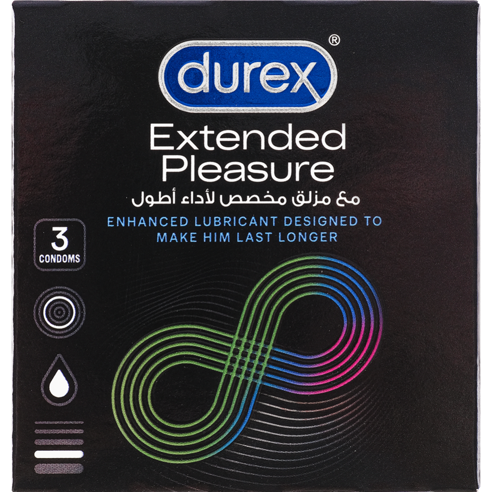 Презервативы «Durex» Extended Pleasure, 3 шт