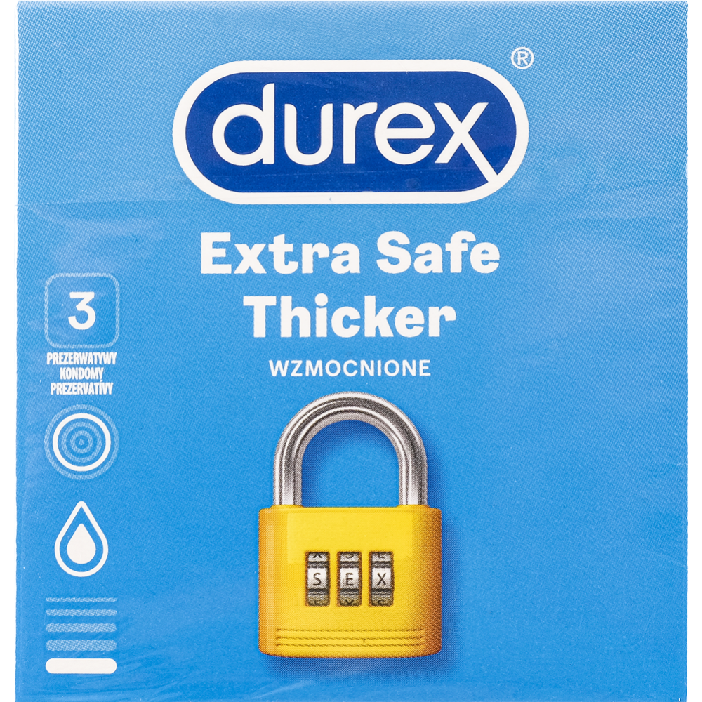 Презервативы «Durex» Extra Safe утолщенные, 3 шт