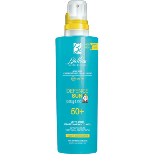 Солнцезащитный лосьон детский «BioNike» Defence Sun Bady&Kid Spray Lotion 50+, 200 мл