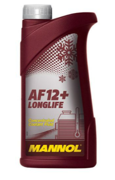 MANNOL Антифриз красный концентрат Antifreeze AF12+ Longlife 1л