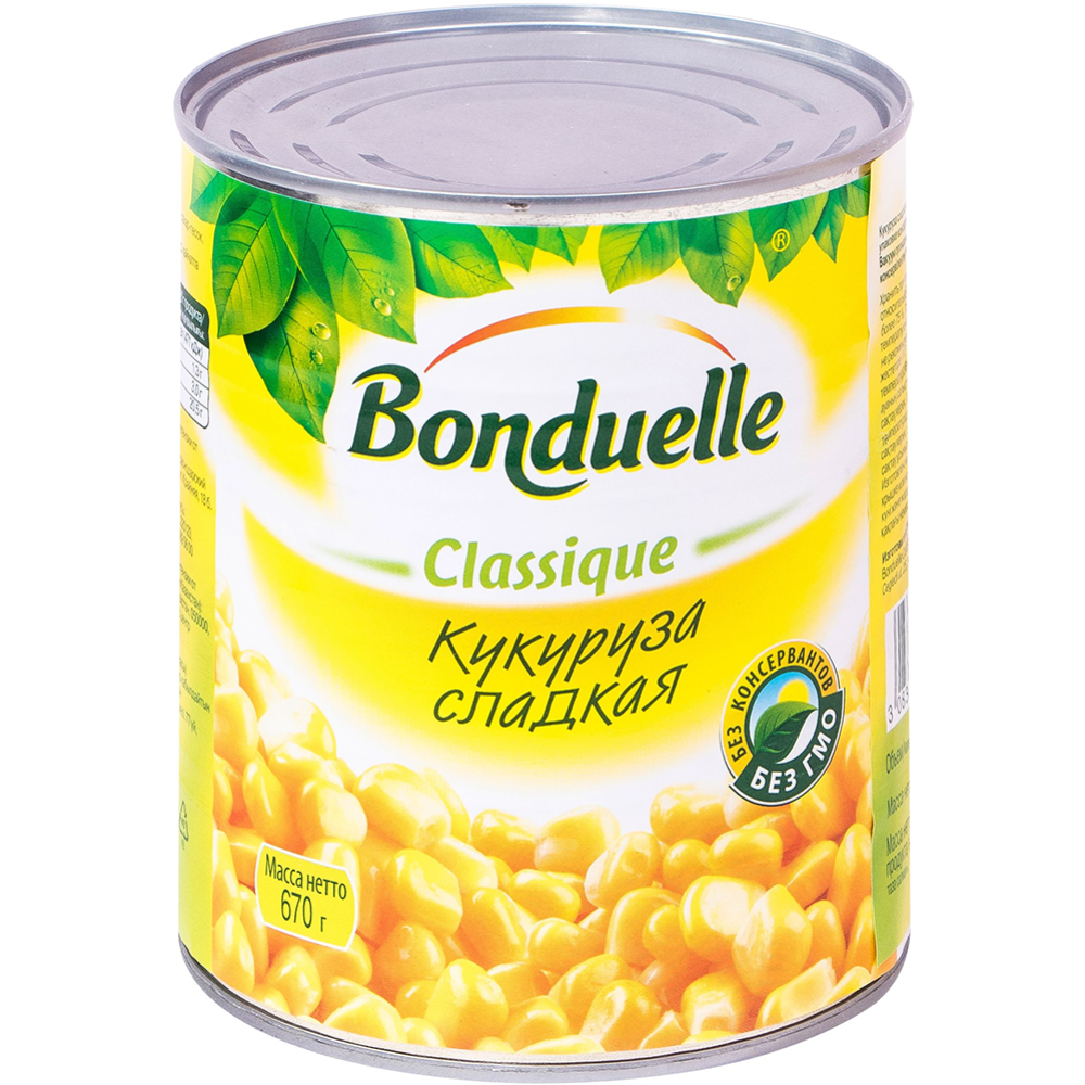 Кукуруза «Bonduelle» консервированная  сладкая, 670 г #0