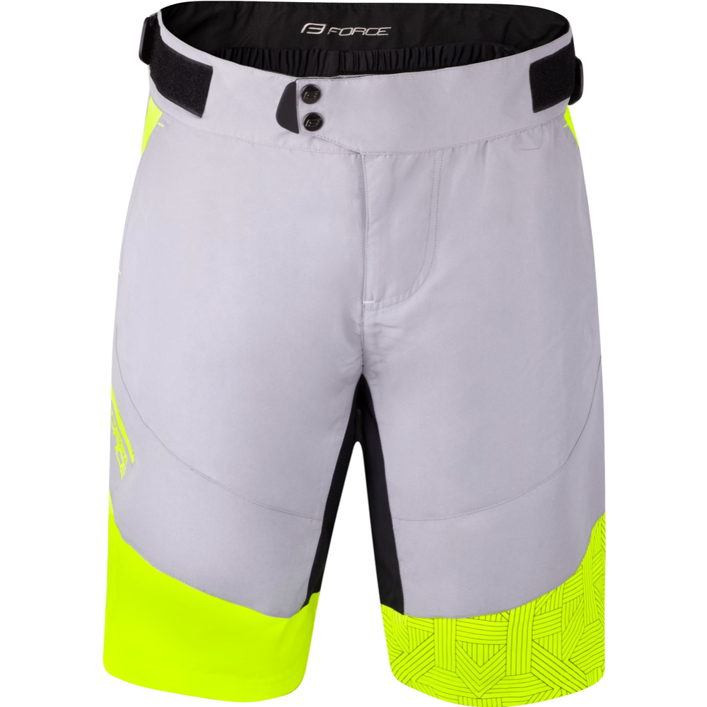 Велошорты «Force» Storm, 900342-M-F, grey/fluo, M