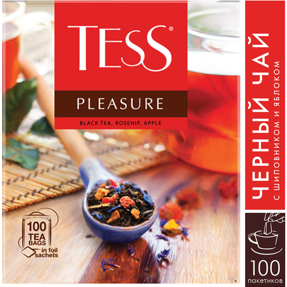 Чай черный «Tess» Pleasure, 100х1.5 г #0