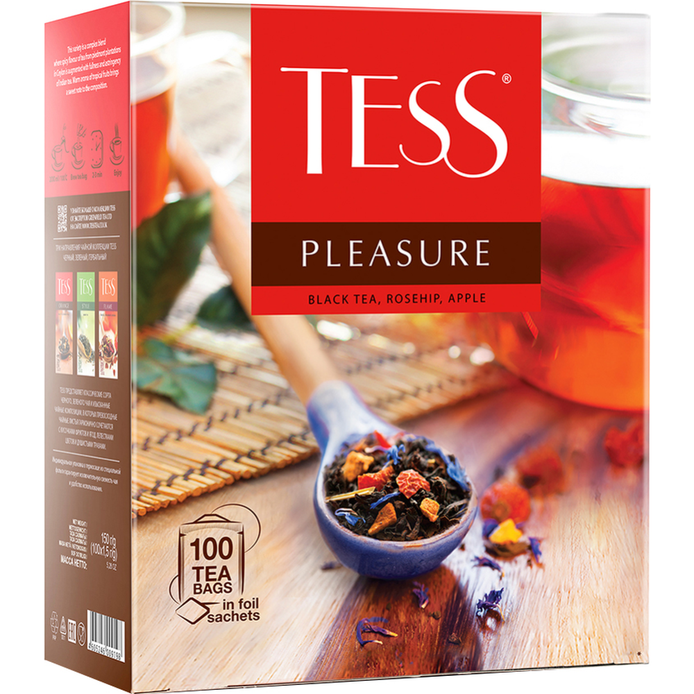 Чай черный «Tess» Pleasure, 100х1.5 г #1