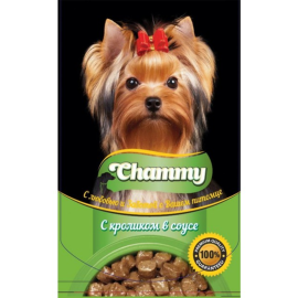 Корм для собак «Chammy» кролик в соусе, 85 г