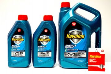 Картинка товара Моторное масло Texaco Havoline Energy 0w-30 6л (комплект 4л+1л+1л)