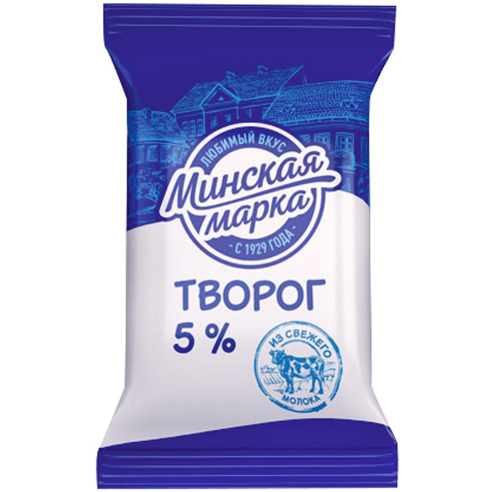 Творог «Минская марка» классический, 5%, 180 г #0